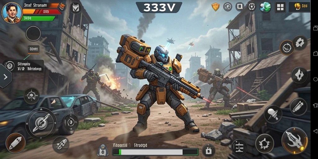 Tampilan gameplay 333V yang penuh strategi dan aksi.