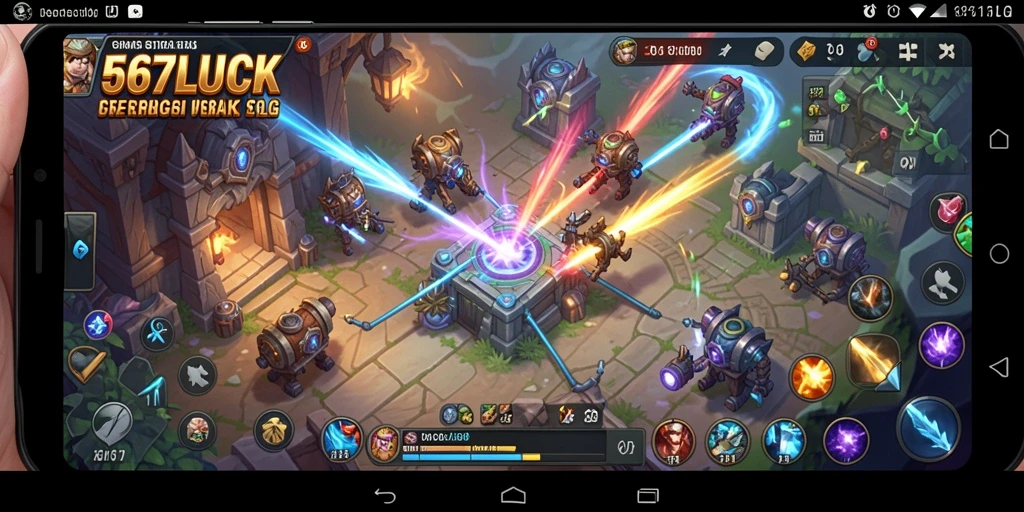 Tampilan gameplay menarik dari 567LUCK yang memukau.