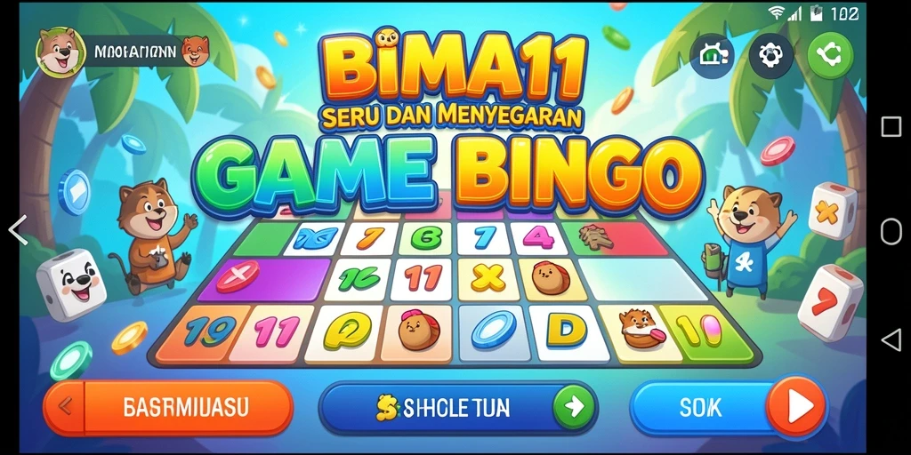 Screenshot gameplay BIMA11 menunjukkan keseruan bermain Bingo.