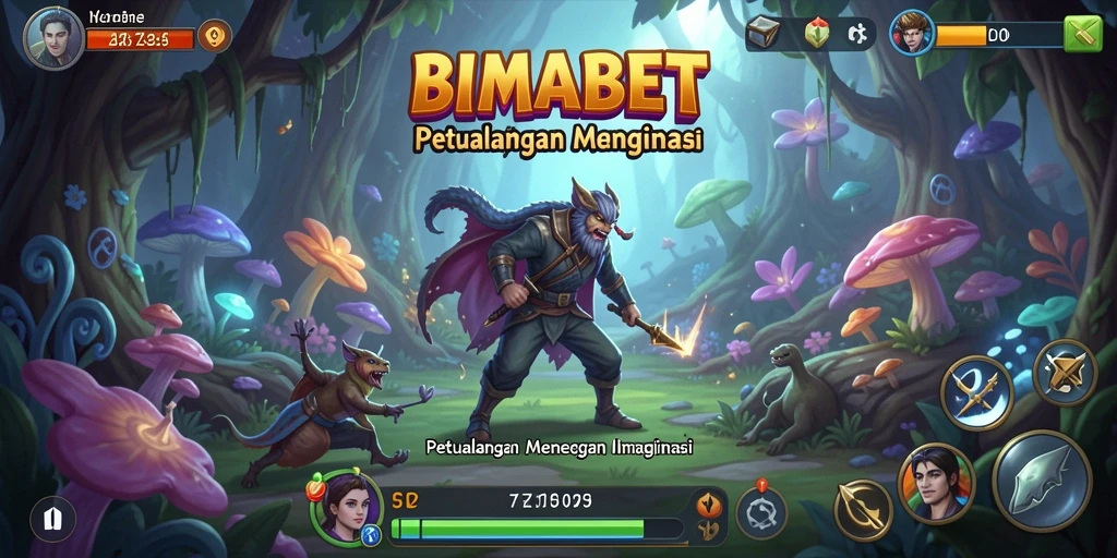 Tampilan gameplay seru dari petualangan di BIMABET.