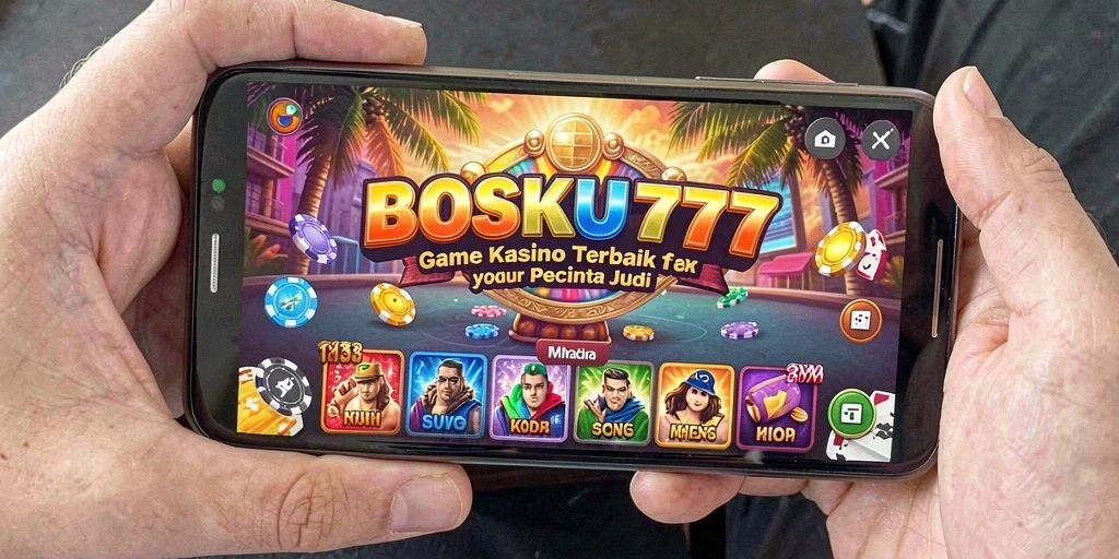 Screenshot utama BOSKU777 menampilkan suasana permainan kasino yang mendebarkan.