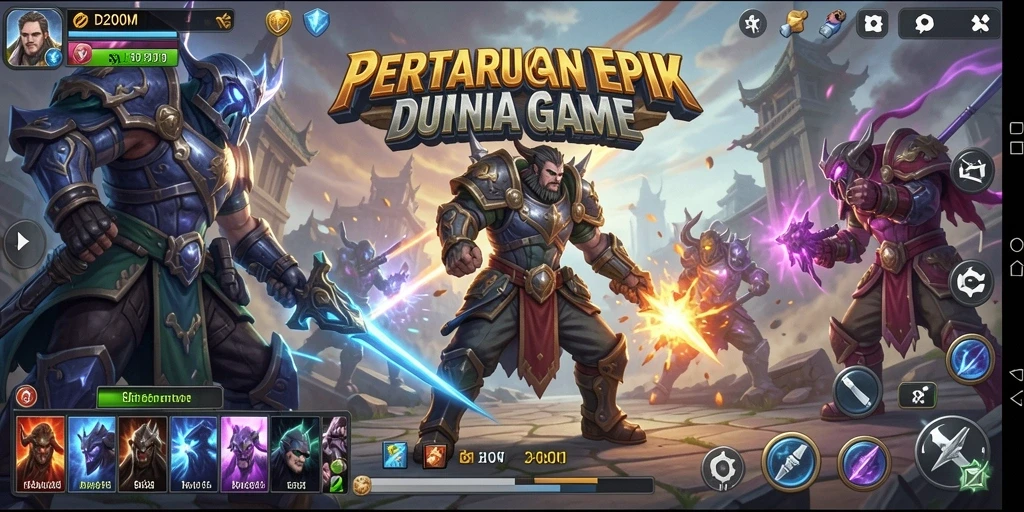 Tampak seru! Pertarungan epik dalam gameplay D200M yang mendebarkan.