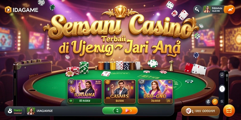 Tampilan menarik Live Casino dengan dealer profesional di <strong>IDAGAME</strong>.