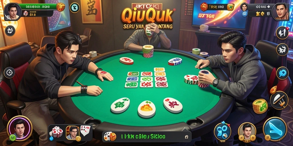 Tampilan gameplay QiuQiu JKTOK yang menegangkan dan menyenangkan.
