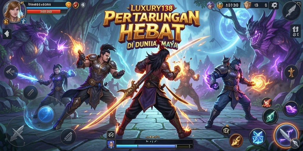 Tampilan aksi pertarungan seru di LUXURY138.
