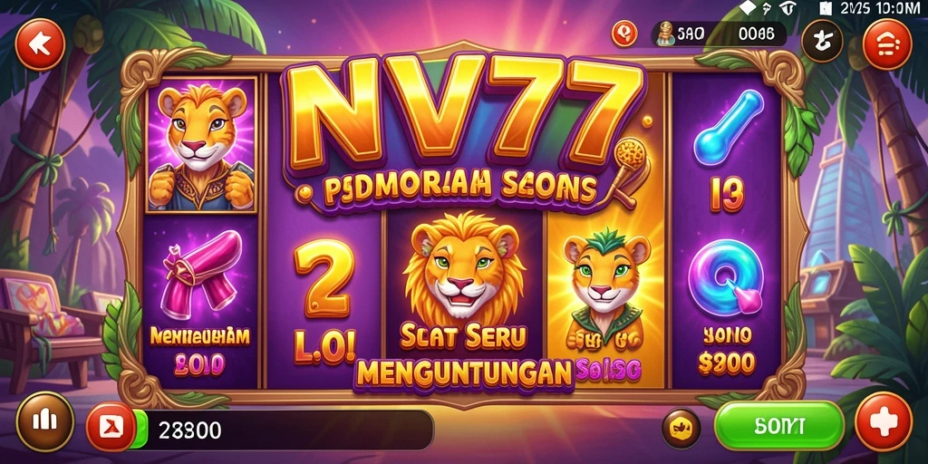 Screenshot gameplay NV77 menampilkan aksi Slot yang mendebarkan dan grafik yang menawan.