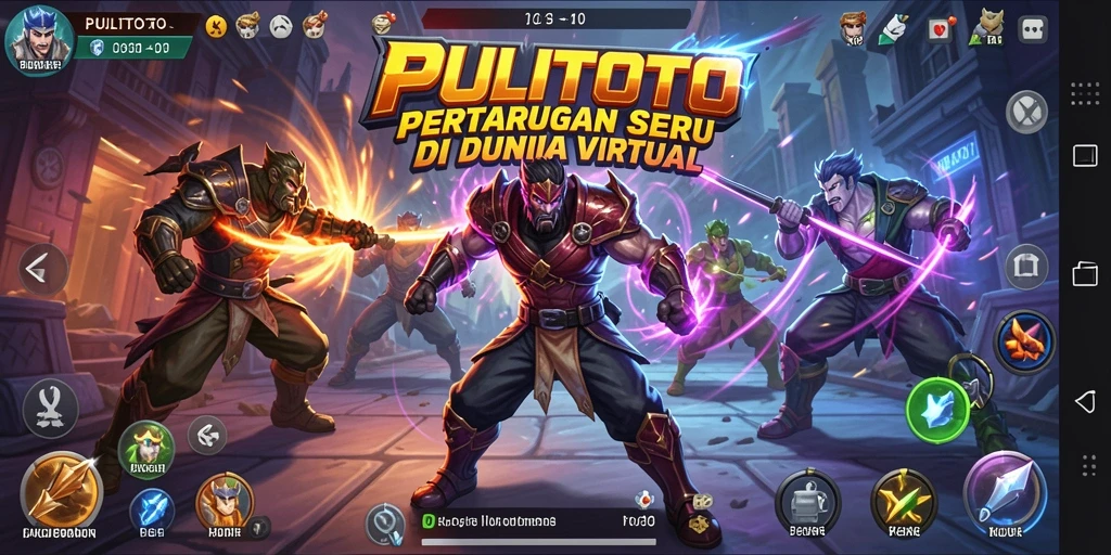 Gameplay menarik PULITOTO dengan aksi bertarung seru.