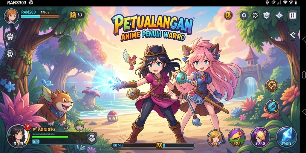 Menampilkan aksi intens di dunia Anime dalam RANS303.